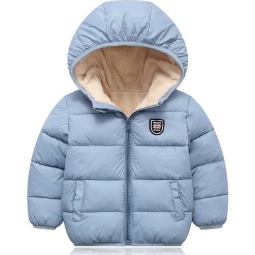 2021 Children Kids Winter Warm Baby Boy Girl Long Sleeve Hoodie Jacket Outerwear Down Coat Clothes Hot