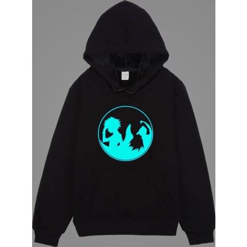 New Luminous Anime Hunter X Hunter Prints Boys Girls Kids Warm Fleece Hooded Jacket Men Sweatshirt Casual Pocket Women Hoodies