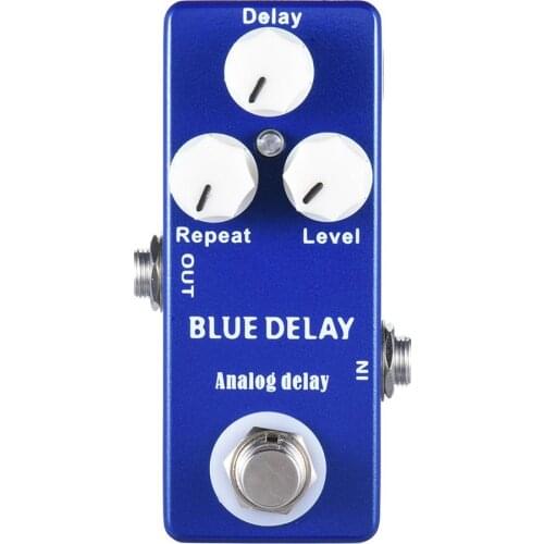 Mosky Deep Blue Delay Mini Guitar Effect Pedal True Bypass Simulator Chorus High Gain Electric Guitar Effect Pedals Guitar Parts