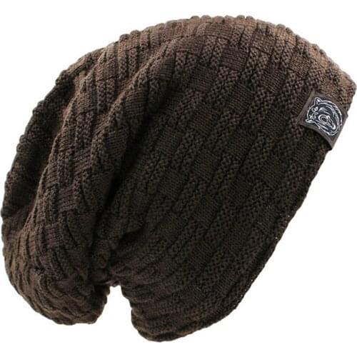 Mens Winter Hat Casual Brand Knitted Ladies Hats Beanies Stocking Hat Plus Velvet Rasta Cap Skull Bonnet
