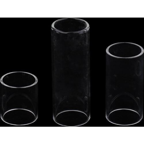 Set Of Glass Transparent Guitar Slide 28/50/69mm For Guitar Parts