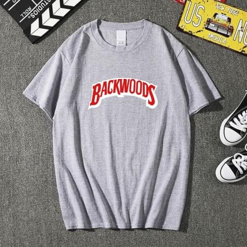 New Fashion T-shirt Pullover Summer Mens Tshirts Backwoods Printing Round Neck T-shirts Mens Short Sleeve tshirt