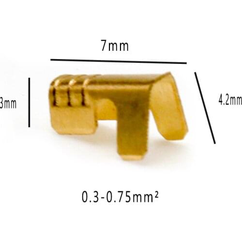 6.3 0.75-2.5mm 4.8 0.3-0.75mm Crimping Button Cold Pressing Splice Electric Wire Terminal Connector Cable Lugs Sertir