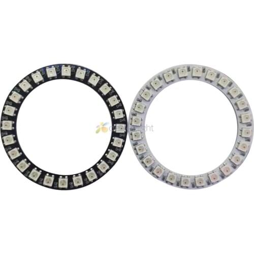 WS2812B Pixel Ring 8 16 24 35 45 LEDs WS2812 Built-in IC 5050 RGB Individually Addressable LED Ring Module Led Light DC5V
