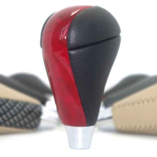 Black Leather Red Cherry Wood Shift Knob for Lexus ES300 ES330 ES350 GS300 GS460 IS250 LS460 RX350 RX400h RX450h SC430 CT200h