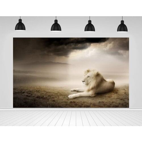 Scopiso Photography Backdrops Magnificent Nest of Lions on Grass Photographic Backgrounds Photo Studio Decoration Props