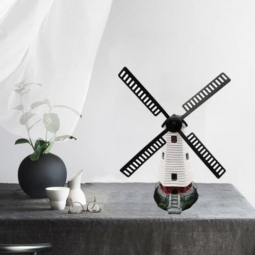 Solar Powered Windmill Garden Decoration/Ornament with LED Lights, Ornament Outdoor