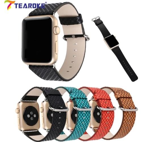 Leather Watchband For Apple Watch 38mm 42mm Fashion Dot Pattern Women Men Replacement Band Strap for iwatch 1 2 3 Black Green
