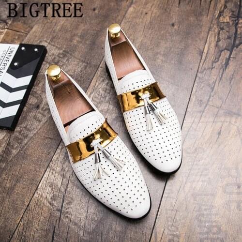 Leather Dress Loafers Men Shoes Tassel Zapatos De Hombre De Vestir Formal Shoes Men Oxford Shoes For Men Coiffeur Herren Schuhe