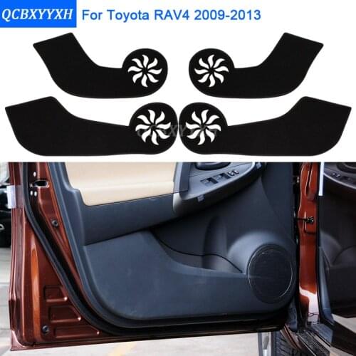 2colors Car Styling Protector Side Edge Protection Pad Protected Anti-kick Door Mats Cover For Toyota RAV4 2009-2013 Accessories