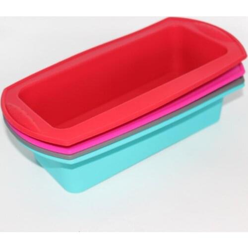 DHL 100pcs Kitchen Rectangular Silicone Cake Mold Baking Candy Mold Baking Tool SN3123