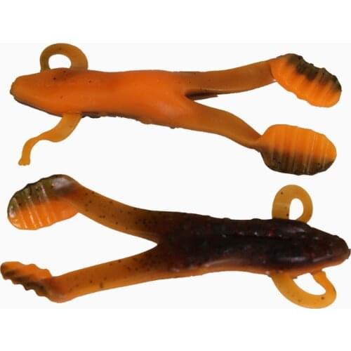 BassLegend - Soft Plastic Frog Odor Worm Buzz Frog Bass Lure 100mm/13.7g 4 Pcs