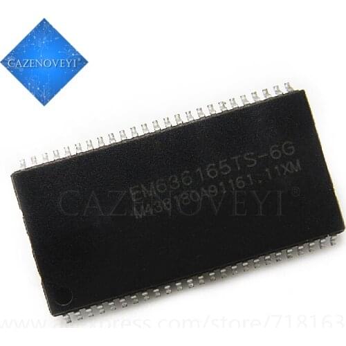 5pcs/lot EM636165TS-7G EM636165TS-6G EM636165TS EM636165 TSOP-50 In Stock