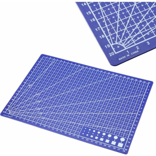 A4 Grid Lines Self Healing Cutting Mat Durable Blue DIY Patchwork Craft Card Fabric Leather Paper Board for Model Making Mayitr