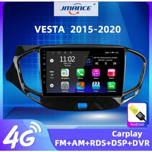 JMANCE Carpaly For LADA Vesta Cross Sport 2015-2020 Car Radio Multimedia Video Player Navigation GPS Android No 2din 1 din