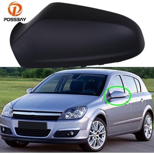 POSSBAY Car Front Left/Right Rearview Mirror Cover Cap for Opel Astra H 2004 2005 2006 2007 2008 2009 Rear View Mirror Caps