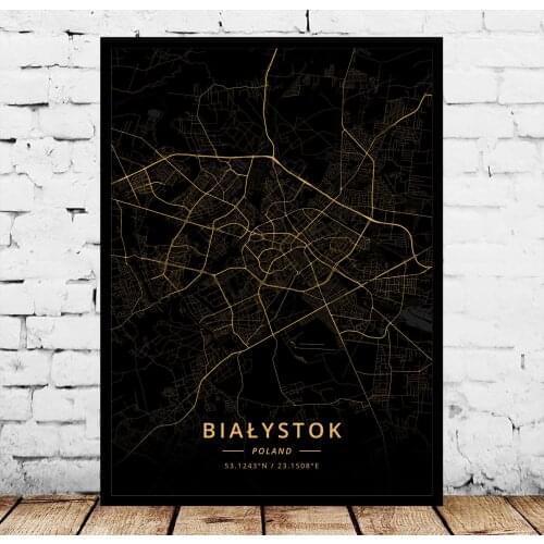 Bialystok BielskoBiala Bydgoszcz Bytom Czestochowa Dabrowa Gornicza Elblag Gdansk Gdynia Gliwice Grudziadz Poland Poster