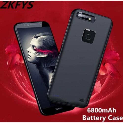 Large Capacity 6800mAh External Backup Charger Cover Battery Charger Case For Huawei Enjoy 8E Portable Ultrathin Power Bank Case