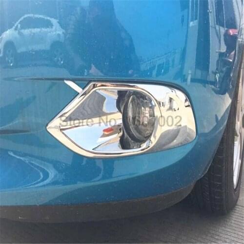 For Chevrolet Lova RV 2016 ABS Chrome Front Fog Light Frame Trim Cover Car Styling Exterior Accessories FogLight Covers