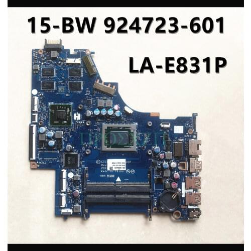 For HP 15-BW 924723-001 924723-501 924723-601 Laptop Motherboard A10-9620P CPU With LA-E831P 100% full Tested For HP