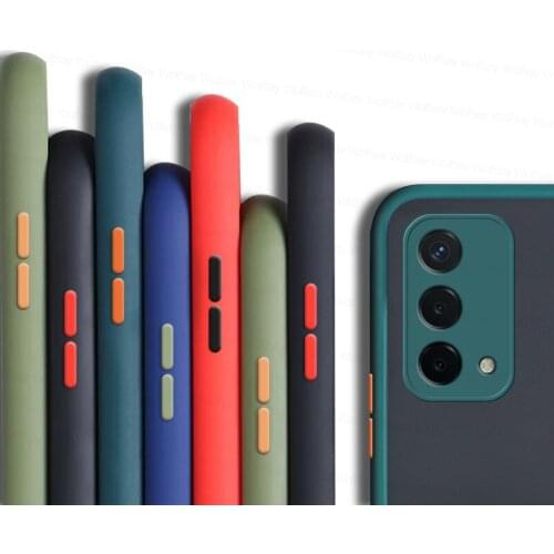 Matte Bumper For OPPO A92 Case For OPPO A52 A72 A92 Realme 6 7 5 C11 C12 C15 Cover Shockproof Protective Phone Case For OPPO A92