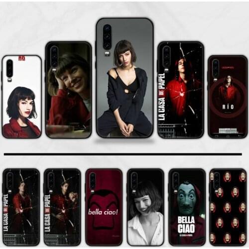 Paper House Spain TV Money Heist Soft Rubber Phone Cover Funda For Huawei P9 P10 P20 P30 Lite 2016 2017 2019 plus pro P smart