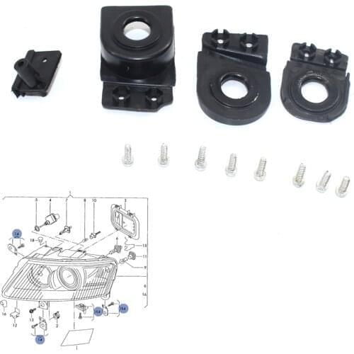 Right Headlight Headlamp Tab Repair Kits fit for Audi A6 S6 RS6 C6 05-12 High 4F0998122