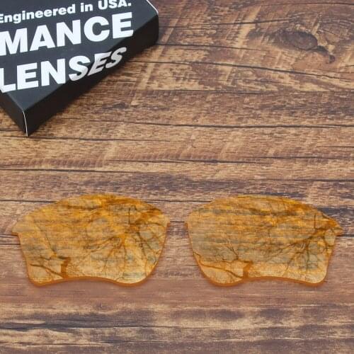 ToughAsNails Resist Seawater Corrosion Polarized Replacement Lenses for Oakley Half Jacket XLJ Sunglasses Clear Yellow