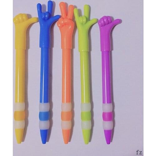 200 Pcs Finger Shape Ballpoint Pen Finger Press Ball Pens Party Gift Giveaways