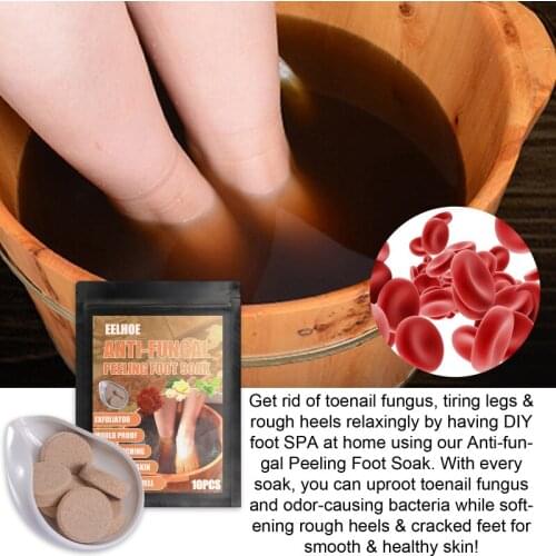 Foot Soak Tablet Foot Fungal Remover Body Detoxing Relieving Stress Foot Soak Repair Beriberi Improve Foot Skin Cracking TSLM1
