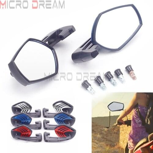 Motorcycle Rear View Mirror Red Blue Black 8/10mm Thread Universal Side View Mirrors For Yamaha Cruiser Street Bike Sportster XL