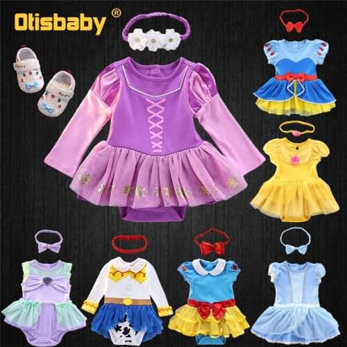 Winter Cotton Babies Jumpsuit Kids Baby Girl Clothes Bodysuit Clothes for Newborns Christmas Birthday Party Body Clothing Sets