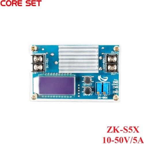 ZK-S5X DC-DC 9-45V to 10-50V Boost Constant Voltage Constant Current Module Adjustable Boost Adapter CV CC Converter LCD Display