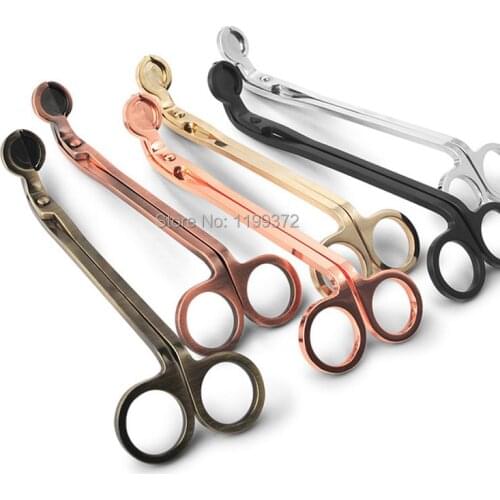 200pcs 180mm Candle Cutter Wick Oil Lamp Stainless Steel Scissors Trim Trimmer Cutters Clipper Snuffers Gift