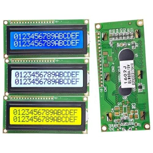 SPI 1602 LCD Character Screen Module SPLC44780C Controller 5V 3.3V Backlight IIC Interface
