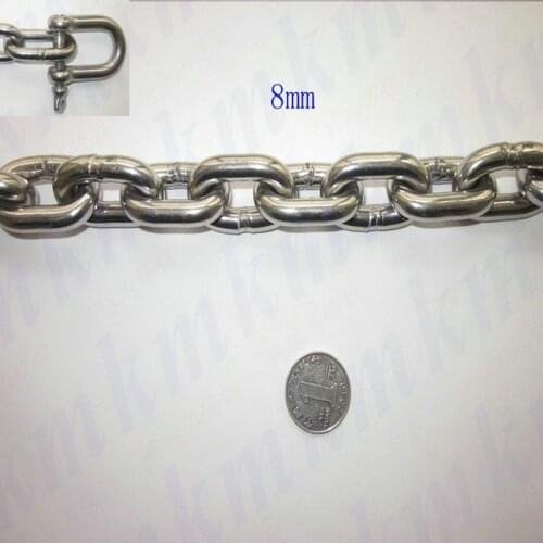 Wholesale high tensile ordinary 304 stainless steel 8MM diameter short lifting link chain for hoist