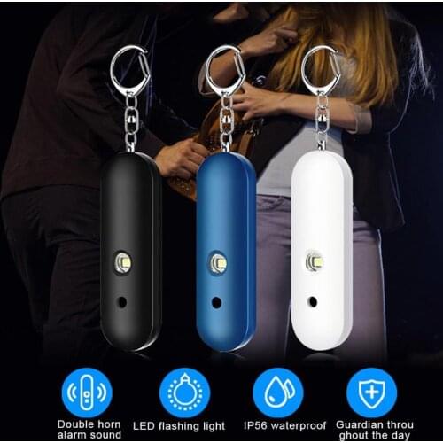 Emergency Car Alarm keychain with Self Defense Alarm 120dB Security Protect Alert Scream Loud Keyring For Women Child Elder Girl