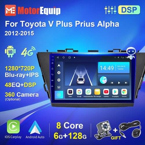For Toyota V Plus Prius Alpha LHD RHD 2012-2015 2din Car Radio Stereo Autoradio Multimedia Video Player GPS Navigation Carplay