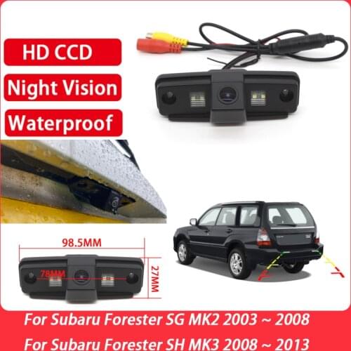 CCD Full HD Night Vision Car Rear View Camera For Subaru Forester SG MK2 2003 ~ 2008 For Subaru Forester SH MK3 2008 ~ 2013