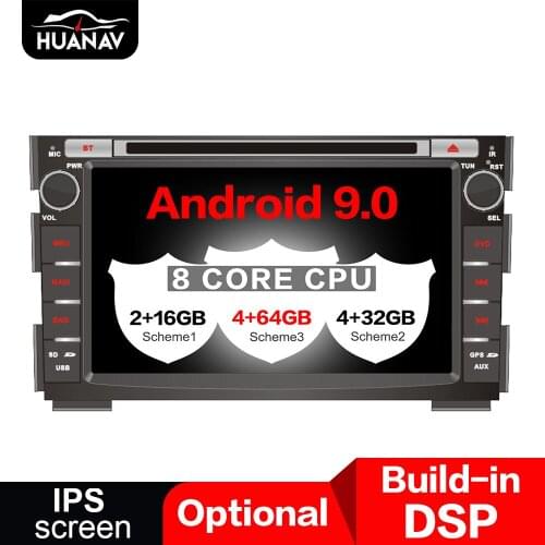 DSP Android 9.0 Car DVD player GPS navigation for Kia Ceed 2010-2012 KIA Venga 2010-2016 auto radio stereo palyer head unit tape