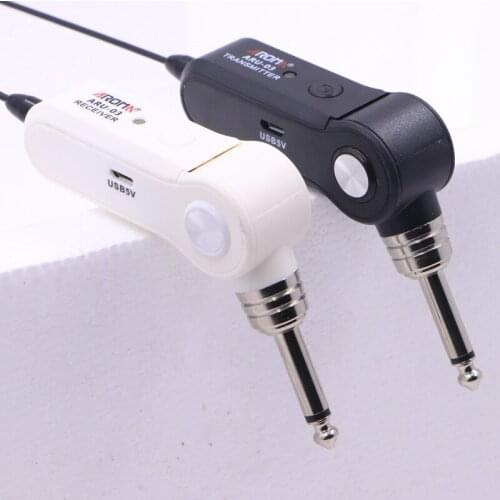 AROMA ARU-03 UHF Wireless Guitar Digital Audio Transmitter Receiver System USB Cable for Guitar Bass Ukulele