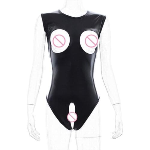 CamaTech Soft Leather Body Harness Bondage Restraint Open Crotch Open Breast Strait Jacket Fetish For Women Erotic SM Adult Game