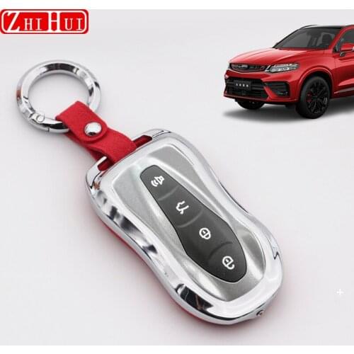 For Geely Tugella Xingyue FY11 2019 2020 2021 Car Zinc Alloy Key Cover Protective Shell Case Buckle Car Styling Accessories