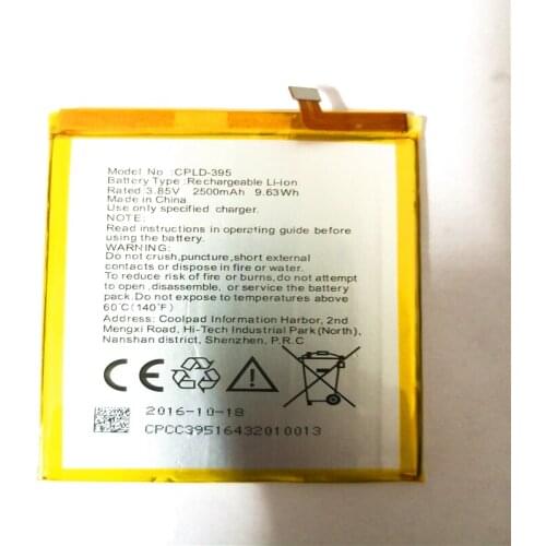 CPLD-395 2500mAh Battery For Coolpad Fengshang Pro 2 / Fengshang Pro 2 Dual SIM / Torino R108 / Y91-921 with tools