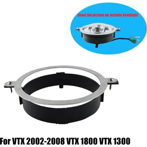For Honda VTX 2002-2008 VTX 1800 VTX 1300 Mounting Bracket Ring Motorcycle Projector LED 5.75 Inch Headlight Black Bracket