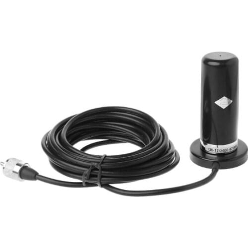 YYDS HH-N2RS Dual Band Antenna PL-259 UHF/VHF Set with Magnetic Mount Base 5M Cable for Car Vehicle Mobile Radio Accessories