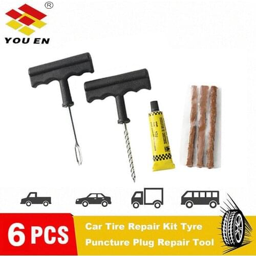 YOUEN Professional Car Tire Repair Kit Auto Bike Motor Tubeless Tire Tyre Puncture Plug Drill Bit Repair Tool