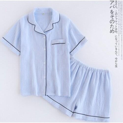 100% Cotton Short Pajamas Sets Women Summer Sexy Pure Color Pijamas Mujer Pyjamas Women Casual Indoorwear Homewear Sleepwear