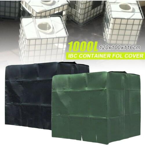 Orchard Water Tank Cover 210D 1000 liters IBC Rain Water Tank Waterproof Cover Sun Protective Foil Covers 120 x 100 x 116 cm