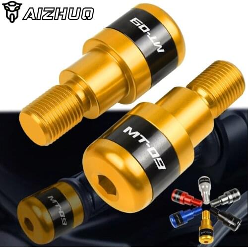 Motorcycles MT09 7/8"22mm Accessories Handlebar Grips Plug Slider Handle Bar Ends FOR YAMAHA MT-09 TRACKER FJ09 2015-2016 2015